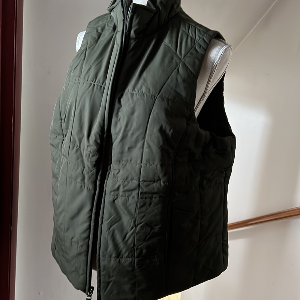 Athletic Works quilted vest Forest Green size 1X